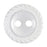 16mm-Pack of 8, White Rope Twist Buttons