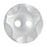 14mm-Pack of 6, White Wave Edge Buttons