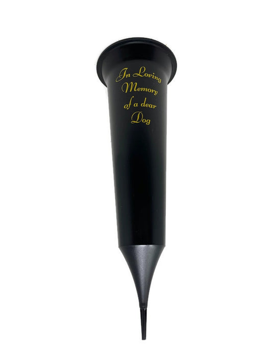 Grave Vase Spike - In Loving Memory of a Dear Dog