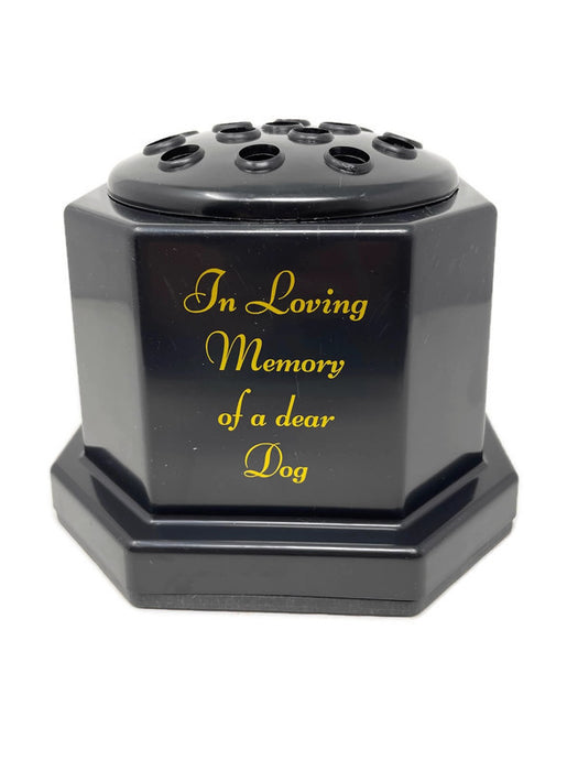  Black Memorial Pot - In Loving Memoryof a Dear Dog