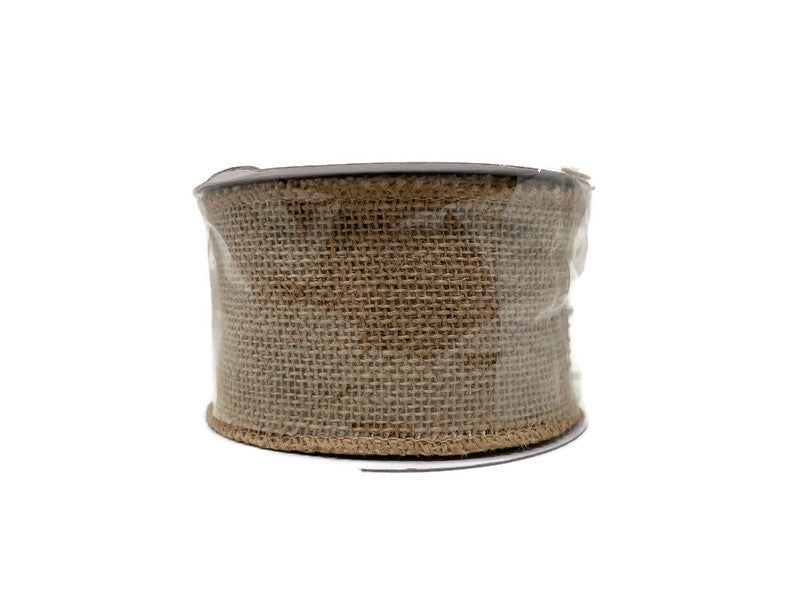 Wired Edge Hessian ribbon x 70mm wide