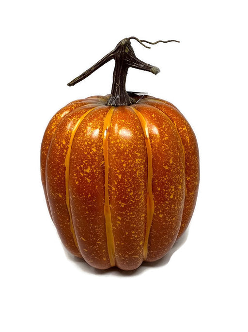 Large Artificial Pumpkin - Orange (20cm diameter, 25cm tall)