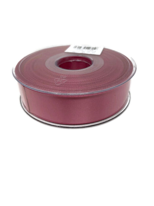 25mm x 20m Double Faced  Satin Ribbon - Rose Pink