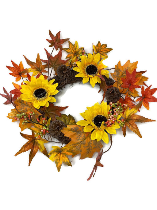 Sunflower Autumn Twig Wreath - 48cm