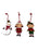 3 Wooden Hanging Christmas Characters