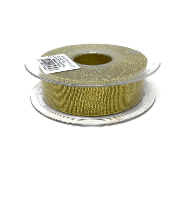 Gold Metallic Lurex Sparkle Ribbon 38mm x 20m