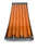 250mm x 23mm Tapered Candles x 12 - Safran Orange
