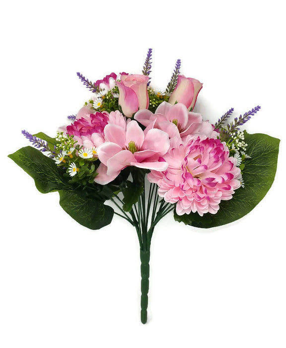 Magnolia, Rose, Lavender &  Chrysanthemum Bush x 38cm