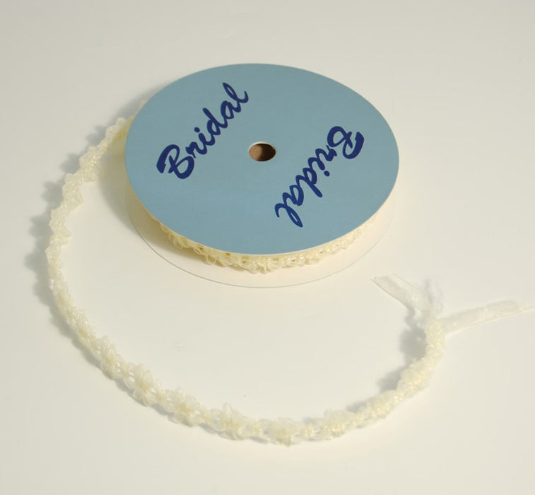 Organza Bow Trim 5m x 15mm - Ivory