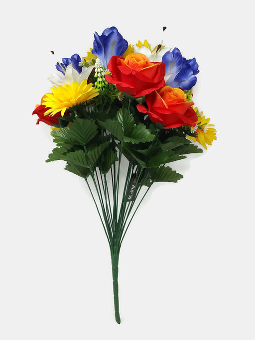 Rose Gerbera Lily &  Iris Mixed Bush x 50cm