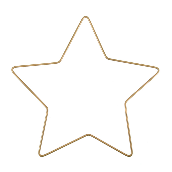SINGLE Gold Metal Craft Wire Star - 16 INCH \40CM