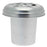 Silver Aluminium Grave Vase - Height 5.5inches
