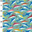 1 Metre Blue Sharks Polycotton Fabric x 110cm / 43"