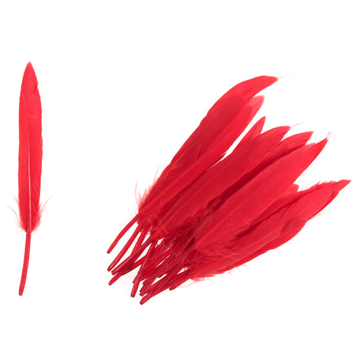Pack of 24 Duck Feathers - Red