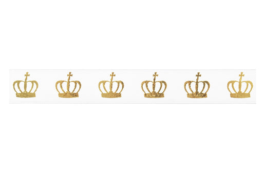Kings Coronation Crown  Satin Ribbon 20mm x 10m