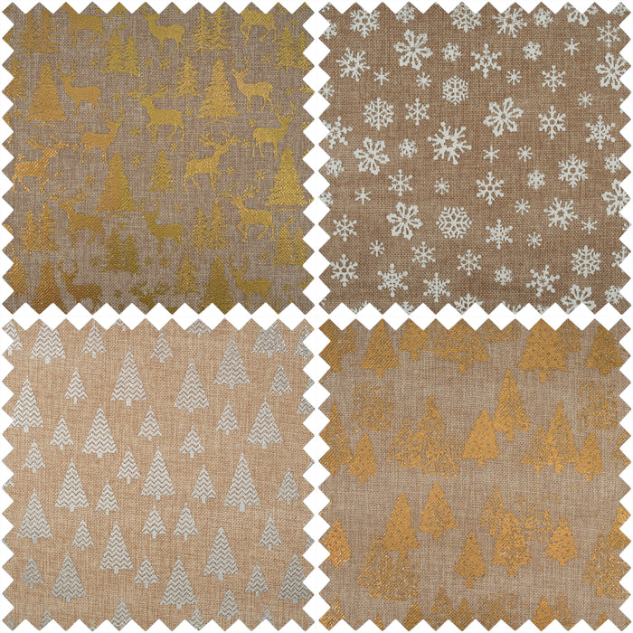 Single Christmas Fabric Roll - 2m x 28cm - Design Selected at Random