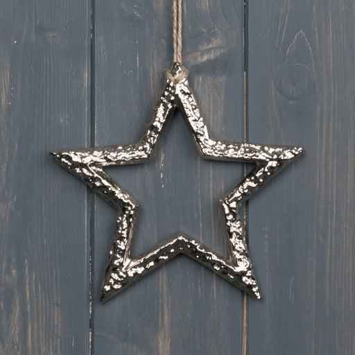 12cm Silver Metal Star