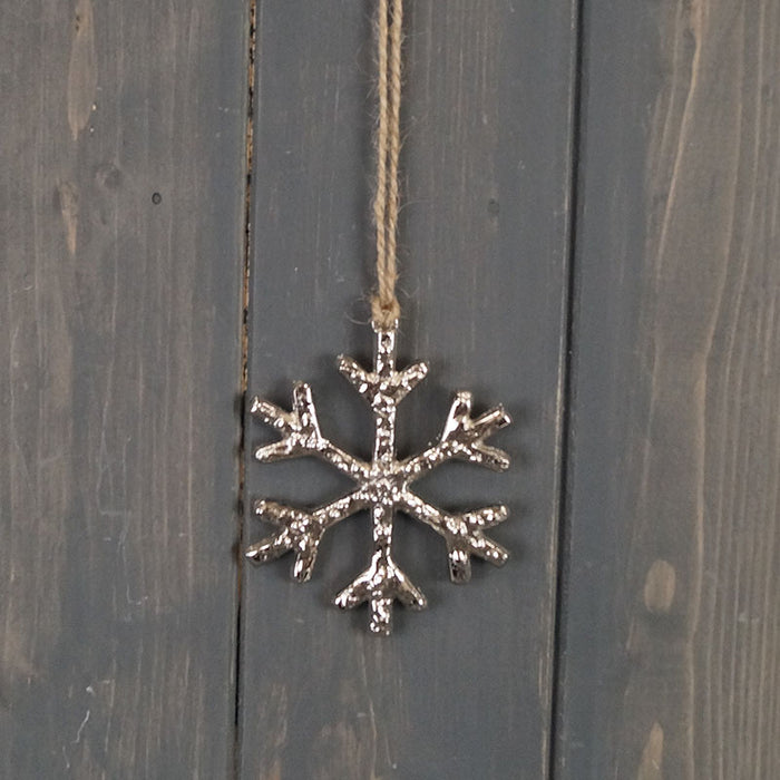 Metal Hanging Snowflake (8cm)