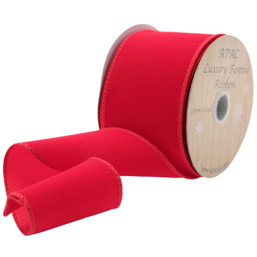 Red Velvet Ribbon 63mm x 10yds