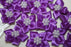 satin ribbon flower & pearl x20pcs purple 