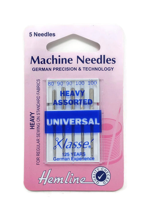 Hemline Assorted Universal Sewing Machine Needles: Heavy
