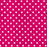 Cerise Polka Dot Polycotton Fabric