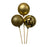 6 Bauble Picks on Wooden Stick - Gold