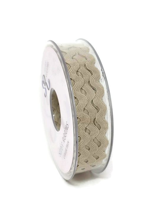 Ric Rac Ribbon Reel - 6mm x 20m - Beige