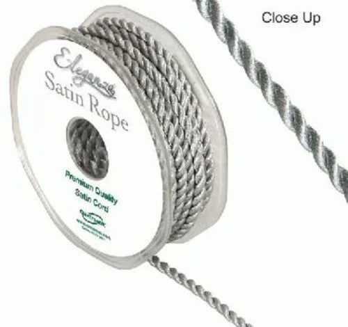 4.5mm Satin Rope Cord - Silver