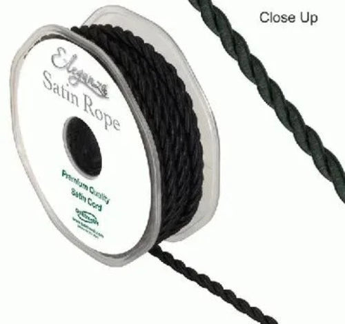 4.5mm Satin Rope Cord - Black
