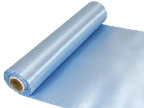 Light Blue Satin Fabric Roll