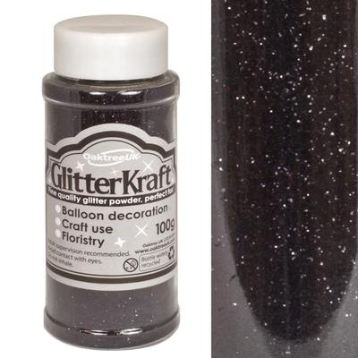 100g Glitter Pot - Black