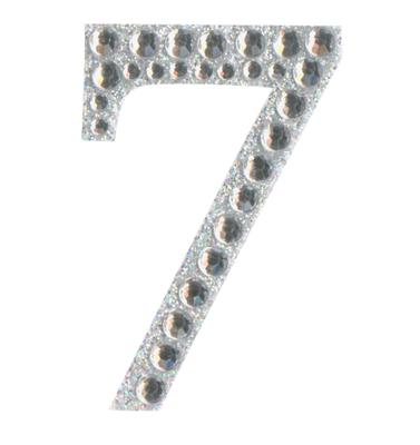 Eleganza Craft Sticker 5cm Diamante Encrusted Single Number - 7