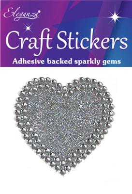 Craft Stickers 50mm Solid heart