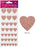 Craft Stickers Glitter Hearts Assorted - Rose Gold