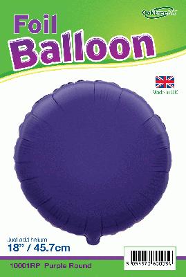 18" Foil Round Balloon - Purple