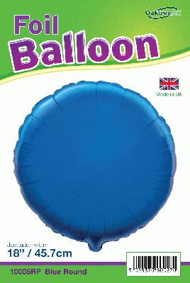 18" Foil Round Balloon - Royal Blue