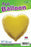 18" Gold heart Foil Helium Balloon