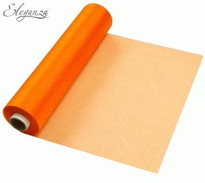 29cmx25m Organza Fabric Sheer Roll Orange