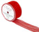 50mm x 20m Chiffon Organza Wired Edge Ribbon - Red