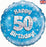 Blue 18" Foil Balloon - Happy 50th Birthday