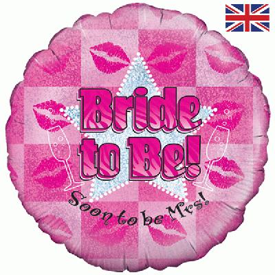 18" Round Foil Balloon  - Bride to be