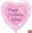 18" Heart Foil Balloon - Happy Birthday Nan