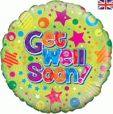 18" Foil Balloon - Get Well Soon