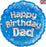 18" Foil Balloon - Happy Birthday Dad