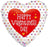 18inch Valentine Mini Hearts Holographic Foil Balloon