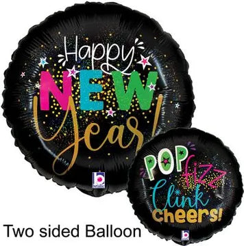 18" Foil Balloon - Happy New Year!