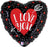 18inch  I Love You Heart & Arrow Valentine Holographic Foil Balloon