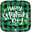 St Patrick's Day Buffalo Plaid Holographic Foil Balloon 18 inch