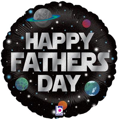 Fathers Day 18" Foil Balloon - Galactic Happy Fathers Day